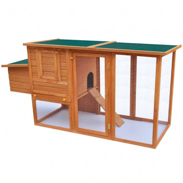 Outdoor Chicken Cage Hen House With 1 Egg Cage Wood