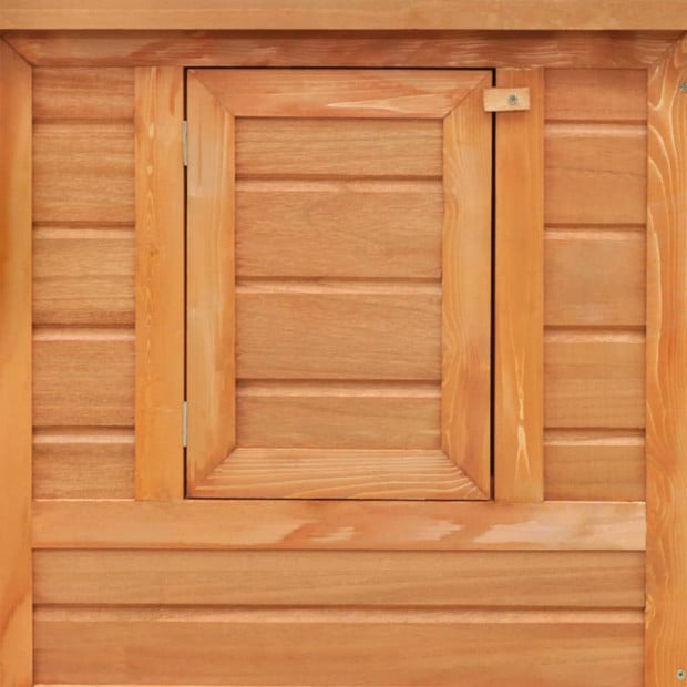 Outdoor Chicken Cage Hen House With 1 Egg Cage Wood Image 2