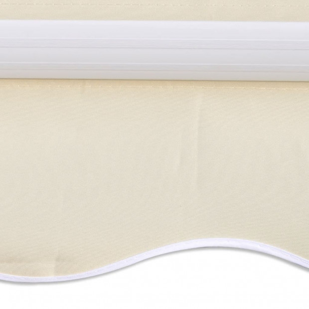 Awning Top Sunshade Canvas Cream 3x2.5m Image 3