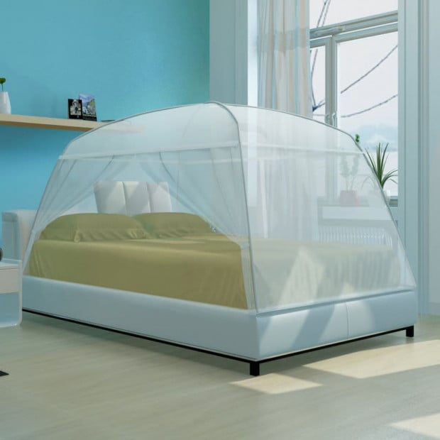 Mongolia Net Mosquito Net 2 Doors 200 X 120 X 130 Cm White