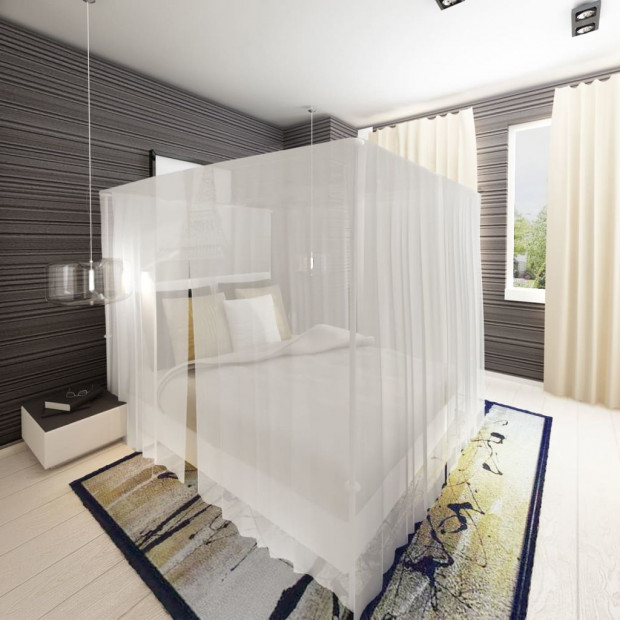 Mosquito Net Bed Net Set Square 3 Openings 2 Pcs Image 3