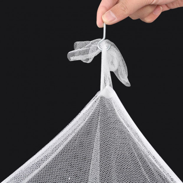 Mosquito Net Bed Net Set Square 3 Openings 2 Pcs Image 4