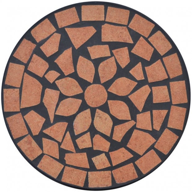 Mosaic Side Table Plant Table Terracotta Image 3