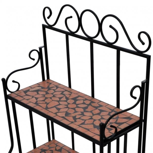 Mosaic Plant Stand Terracotta Image 4