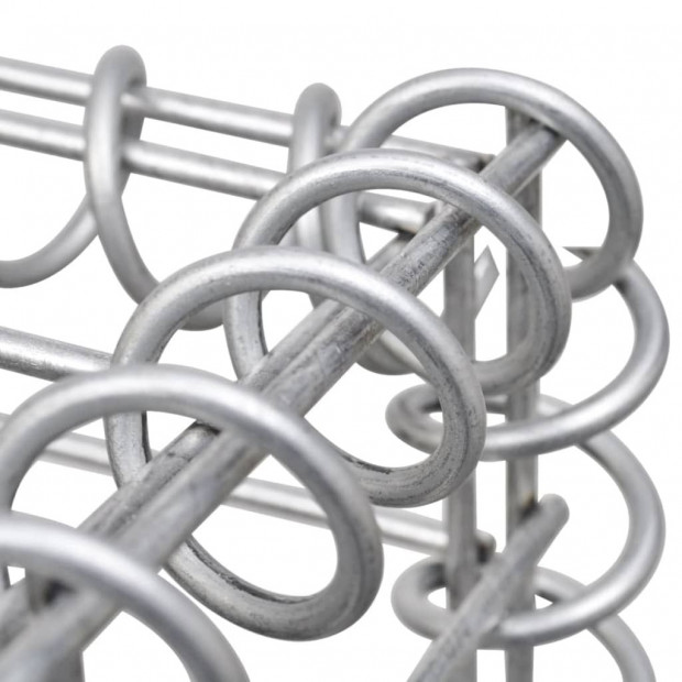 Gabion Basket With Lids Galvanised Wire 100x30x30 Cm Image 4