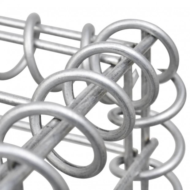 Gabion Basket With Lids Galvanised Wire 100x80x30 Cm Image 4