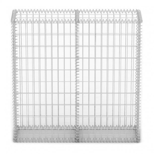 Gabion Basket With Lids Galvanised Wire 100 X 100 X 30 Cm Image 3