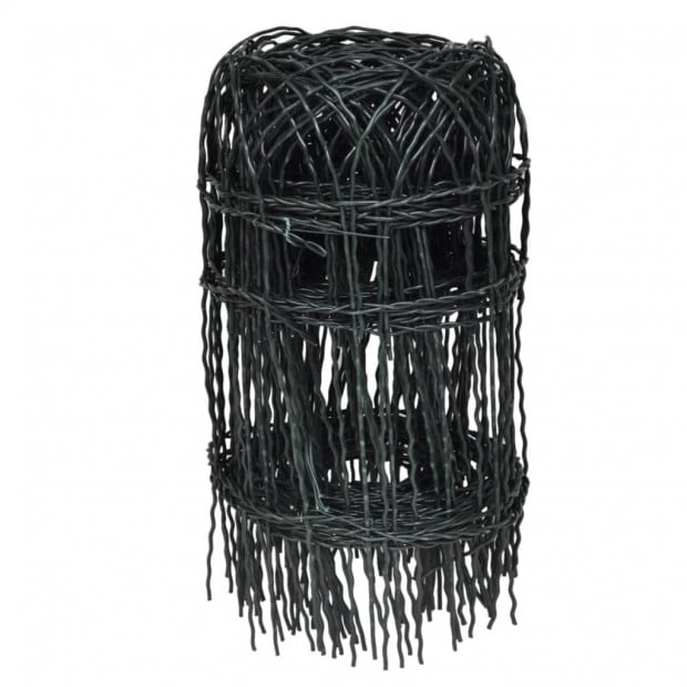 Garden Border Fence Powder-coated Iron 10 X 0.4 M Image 2