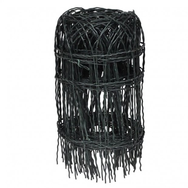 Garden Border Fence Powder-coated Iron 25x0.4 M Image 2