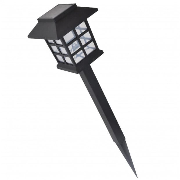Outdoor Solar Lamp Led Light Set 12 Pcs With Spike 8.6 X 8.6 X 38 Cm Image 3