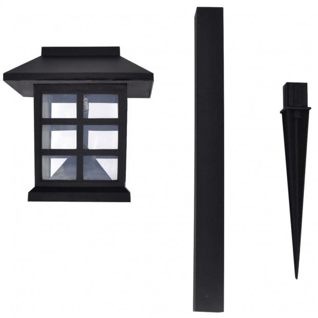 Outdoor Solar Lamp Led Light Set 12 Pcs With Spike 8.6 X 8.6 X 38 Cm Image 4