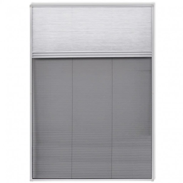 Insect Plisse Screen Window Aluminium 160 X 80 Cm With Shade