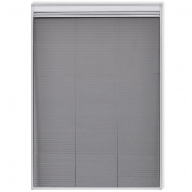 Insect Plisse Screen Window Aluminium 160 X 80 Cm With Shade Image 3