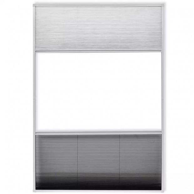 Insect Plisse Screen Window Aluminium 160 X 80 Cm With Shade Image 4