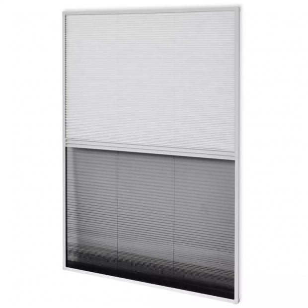 Insect Plisse Screen Window Aluminium 160 X 80 Cm With Shade Image 5