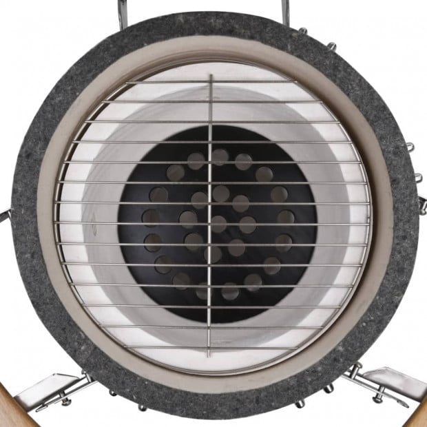 Kamado Barbecue Grill Smoker Ceramic 76 Cm Image 7