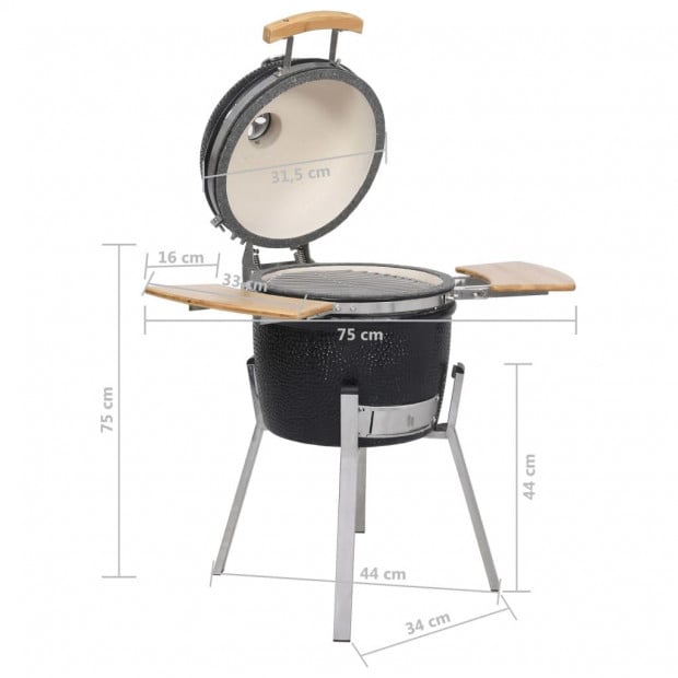 Kamado Barbecue Grill Smoker Ceramic 76 Cm Image 10
