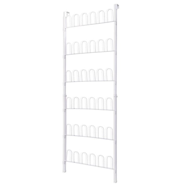 Shoe Rack For 18 Pairs Of Shoes Steel White Image 2