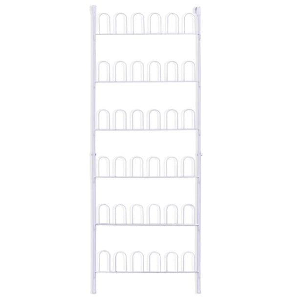 Shoe Rack For 18 Pairs Of Shoes Steel White Image 4