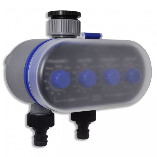 Garden Electronic Automatic Water Timer Irrigation Timer Double Outlet Image 3