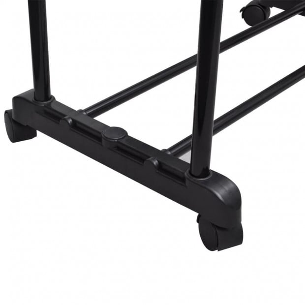 Adjustable Clothes Rack With 2 Hanging Rails 2 Pcs Image 4