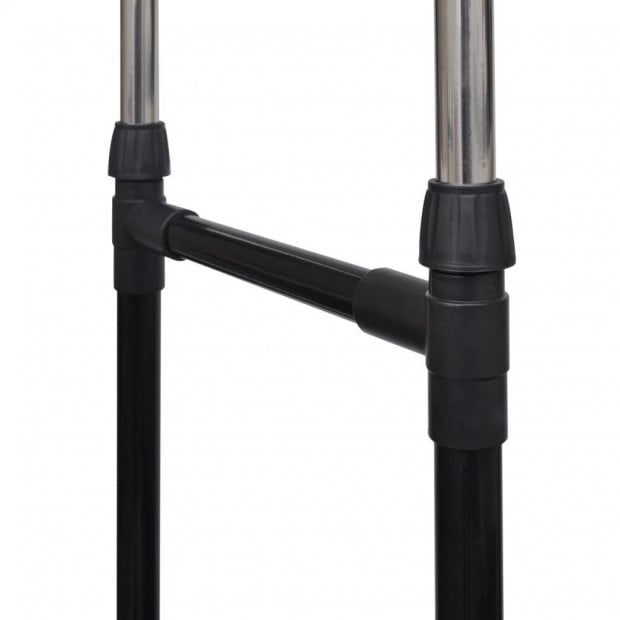 Adjustable Clothes Rack With 2 Hanging Rails 2 Pcs Image 5