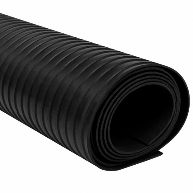 Rubber Floor Mat Anti-slip 2 X 1 M Broad Ribbed Image 3