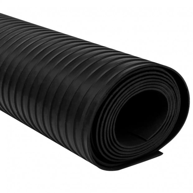 Rubber Floor Mat Anti-slip 5 X 1 M Broad Ribbed Image 4