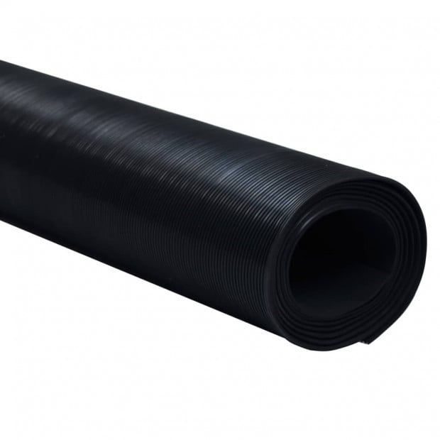 Rubber Floor Mat Anti-slip 2 X 1 M Fine Ribbed Image 3