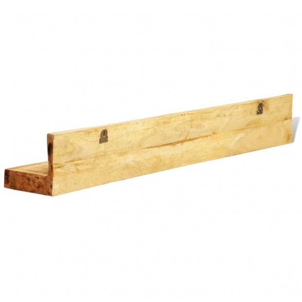 Solid Wood Wall Mounted Display Shelf 2 Pcs Image 5