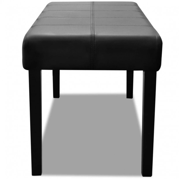 Black High Quality Artificial Leather Bench Image 3