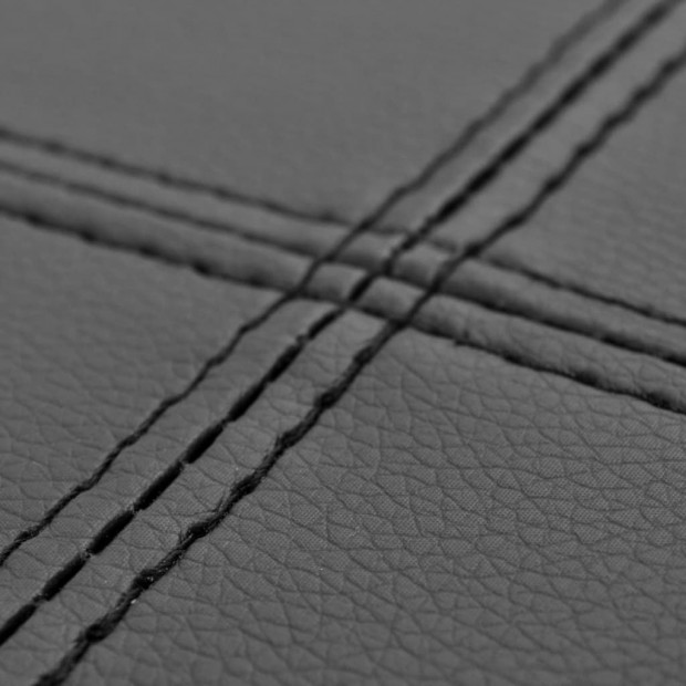 Black High Quality Artificial Leather Bench Image 4