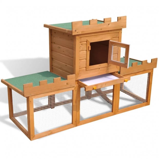 Outdoor Large Rabbit Hutch House Pet Cage Single House Image 6