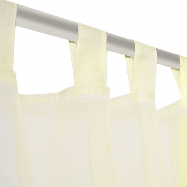 Cream Sheer Curtain 140 X 175 Cm 2 Pcs Image 5