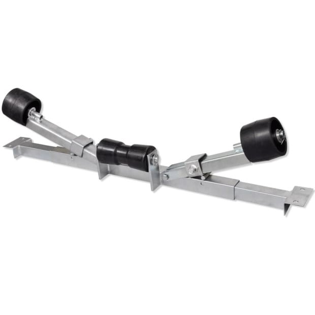 Boat Trailer Bottom Support Bracket With Keel Rollers Image 2