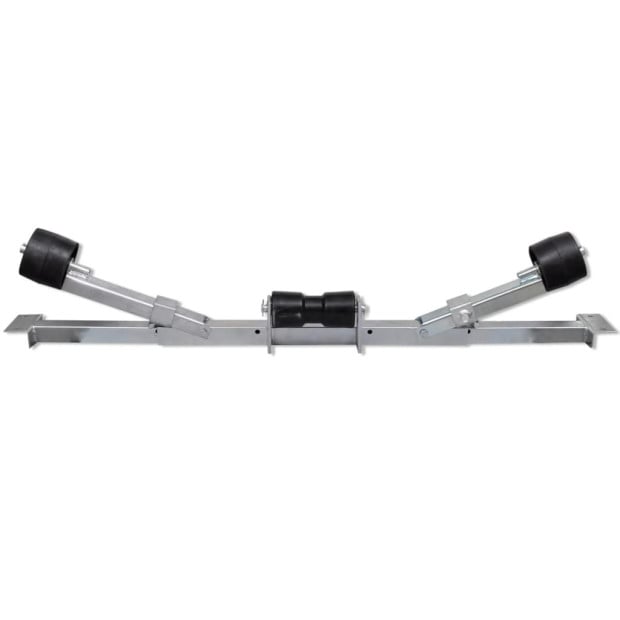 Boat Trailer Bottom Support Bracket With Keel Rollers Image 5