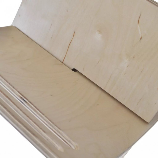 Wooden Magazine Rack Floor Standing Natural Image 6