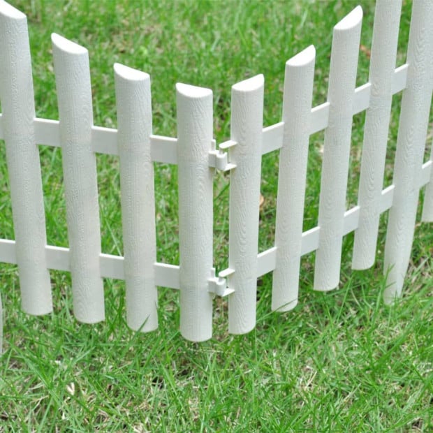 White Lawn Divider 17 Pcs / 10 M Image 7