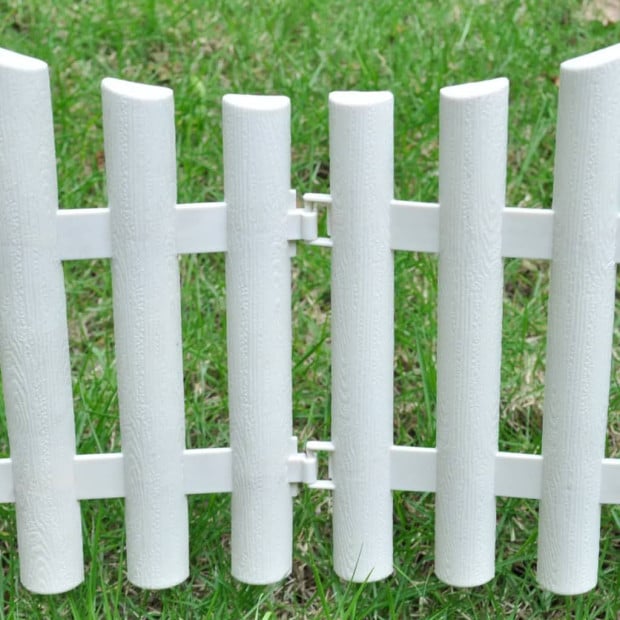White Lawn Divider 17 Pcs / 10 M Image 8