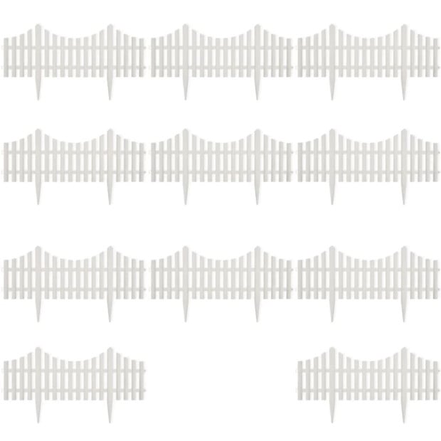White Lawn Divider 17 Pcs / 10 M Image 2