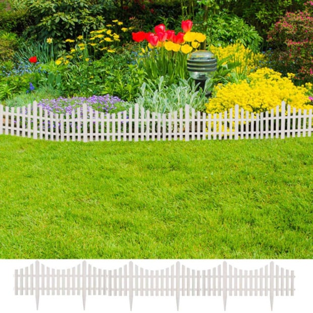 White Lawn Divider 17 Pcs / 10 M Image 3