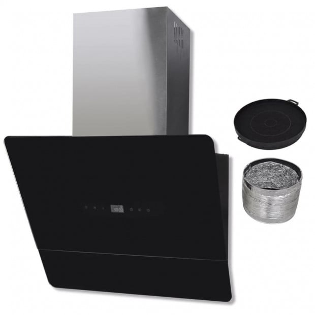 Black Tempered Glass Range Hood With Display 600 Mm Image 11