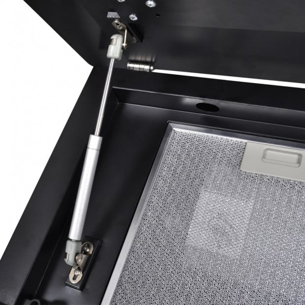 Black Tempered Glass Range Hood With Display 600 Mm Image 7