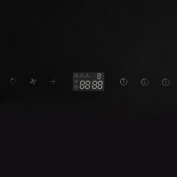 Black Tempered Glass Range Hood With Display 600 Mm Image 10