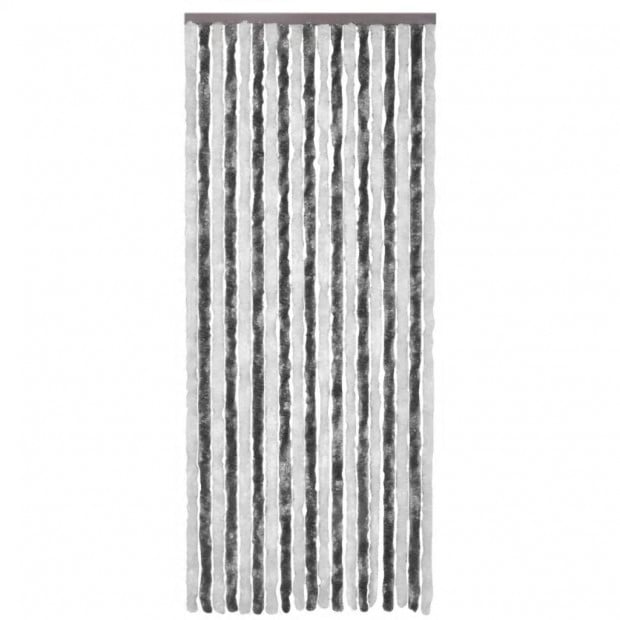Insect Curtain Grey And White 90x220 Cm Chenille