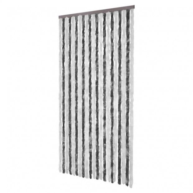 Insect Curtain Grey And White 100x220 Cm Chenille Image 2