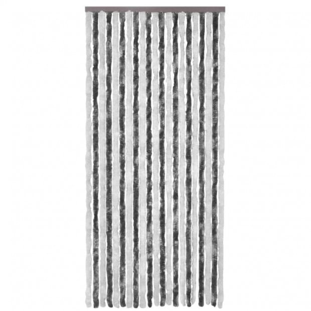 Insect Curtain Grey And White 100x220 Cm Chenille Image 4