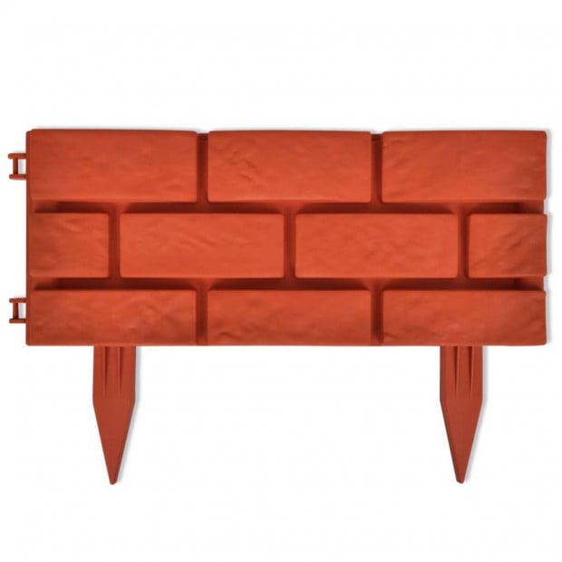 Lawn Garden Divider With Brick Design 11 Pcs Image 5