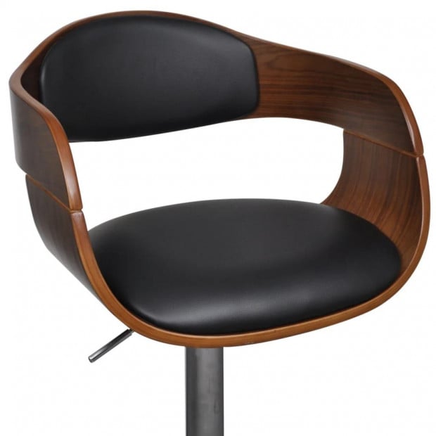 Bar Stools 2 Pcs Artificial Leather With Backrest Image 4