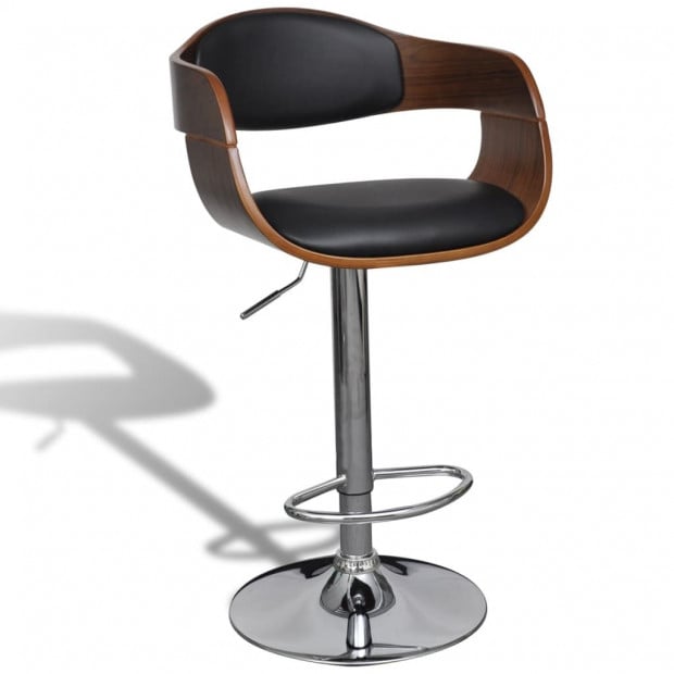 Bar Stools 2 Pcs Artificial Leather With Backrest Image 5